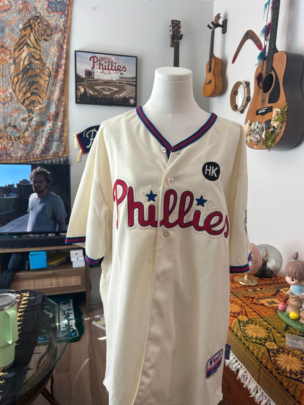 26 Utley Phillies Cream 'World Series' Baseball Jersey